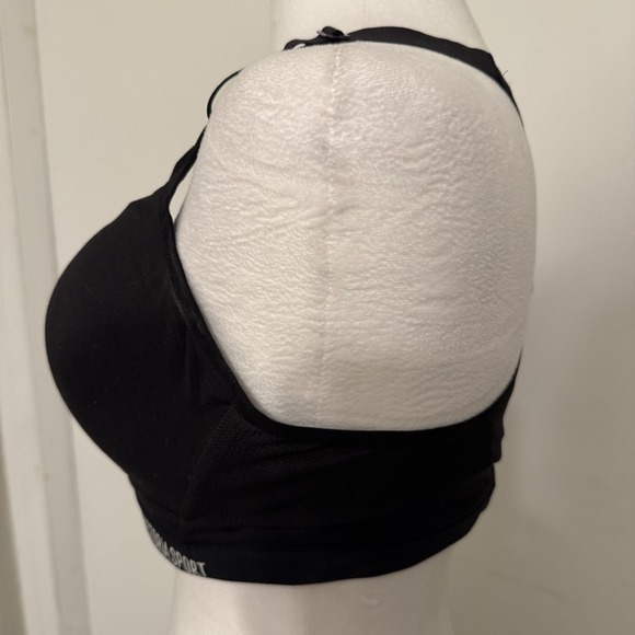 Victoria Sport Women's Sports Bra Size 38C, Black N Gray, Adjustable Strap - Picture 3 of 7